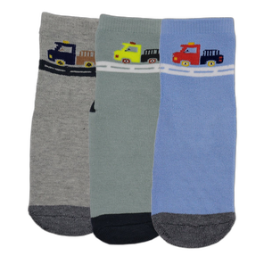 The moon – Meia Infantil Cano Médio Desenhos Diversos Kit Com 3 - INL-M