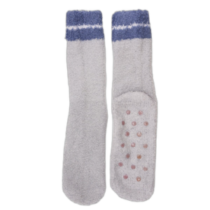 Joy Intime – Meia Adulto Cano Longo Felpuda - Lisa Com Listra - BR-M