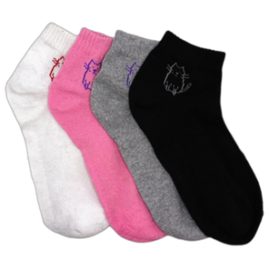 Shark Bite – Meia Cano Curto Kit Com 3 - Gatinho - PY-SQ-F