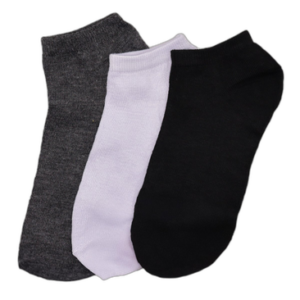 The moon – Meia Cano Curto Lisa Kit Com 3 Cores Diversas - SQ-MC