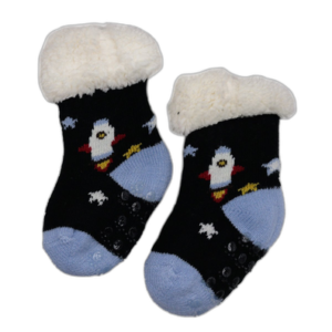 Joy Intime – Meia De Cano Alto Forrada Com Desenho De Foguete - XD-BBM